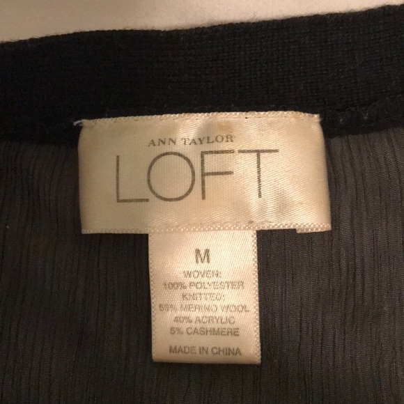 Ann Taylor LOFT black cardigan - Picture 2 of 6